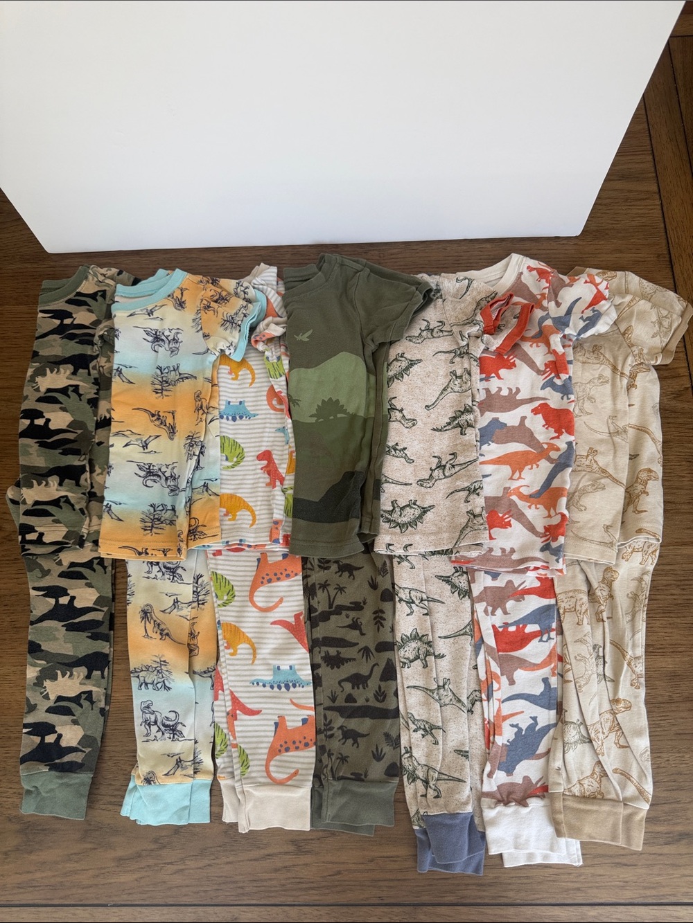 Pack of 7 Old Navy Kids Pajama Set - Assorted Dinosaur Prints